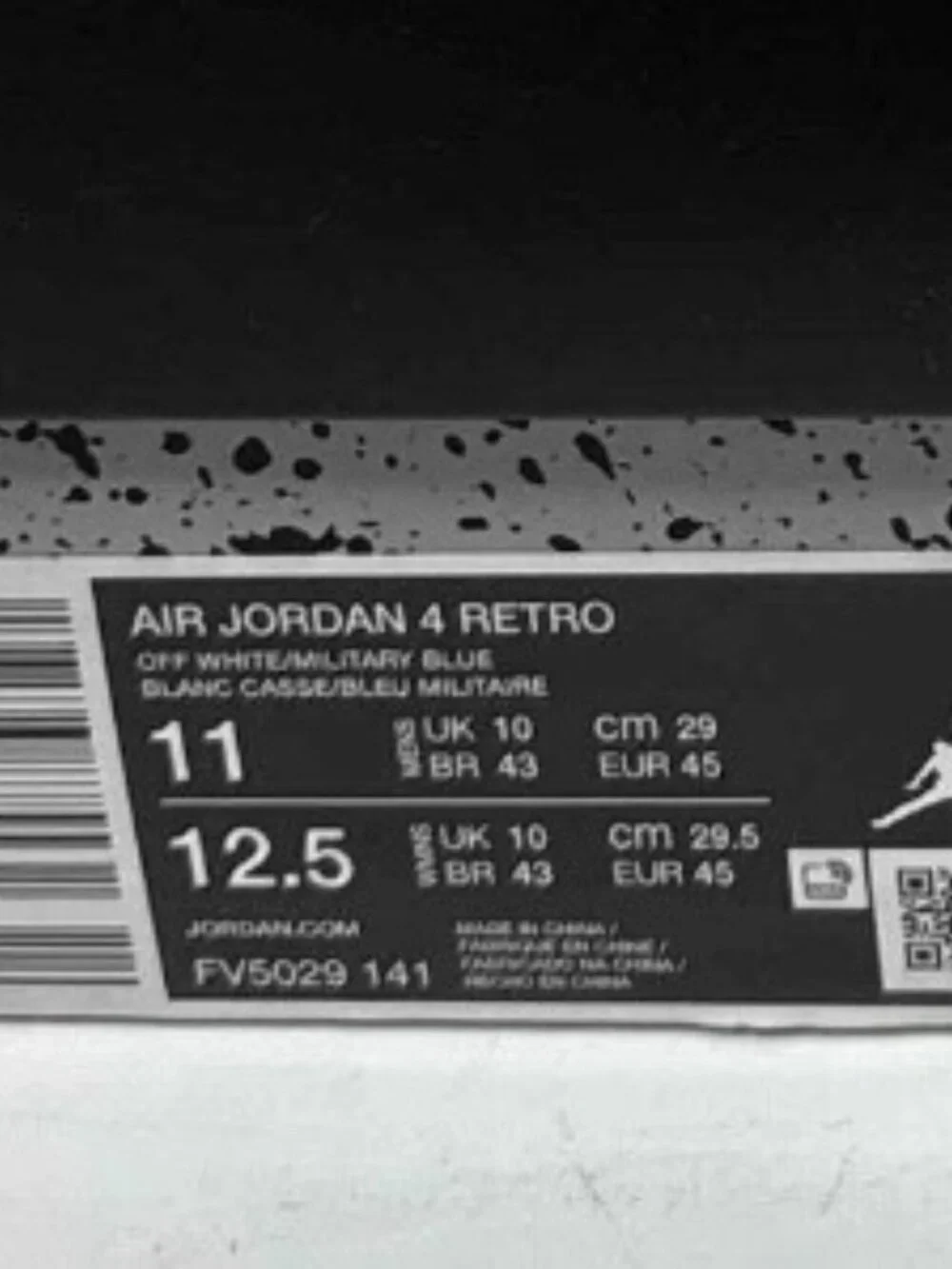Jordan 4 Retro Military Blue 2024 (FV5029-141), Size 11